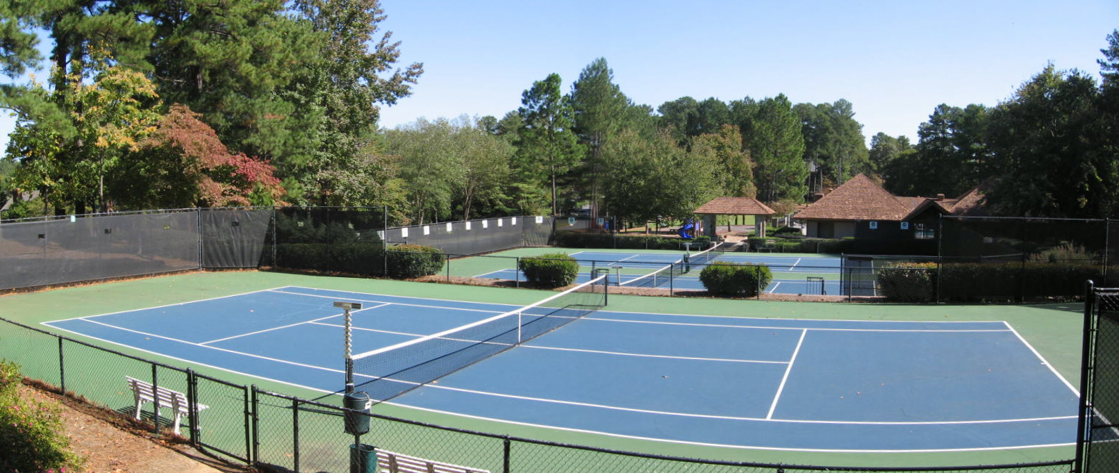 Floodlite Tennis Courts